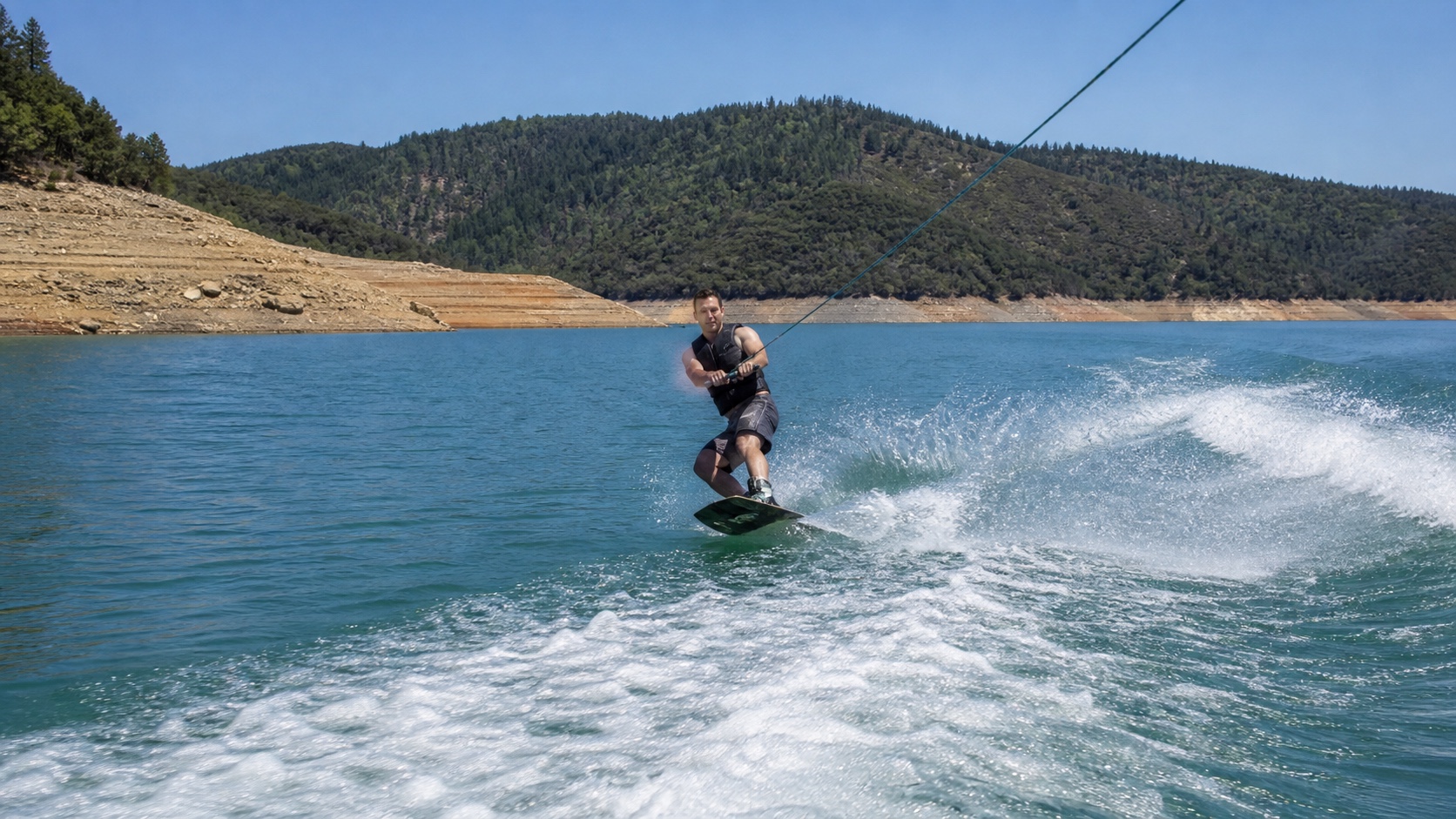 Wakeboarder on Lake Shasta